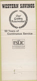 Matchbook Cover - Western Savings Chicago IL CREASE 30 Strike