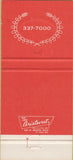 Matchbook Cover - Paul Young's Restaurant Washington DC  30 Strike