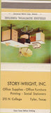 Matchbook Cover - Steelcase Office Furniture Tyler TX 30 Strike