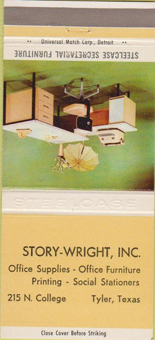 Matchbook Cover - Steelcase Office Furniture Tyler TX 30 Strike
