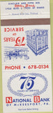 Matchbook Cover - National Bank of McKeesport PA 30 Strike