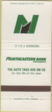 Matchbook Cover - Northeastern Bank of PA Scranton Wilkes Barre 30 Strike
