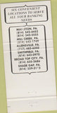 Matchbook Cover - First National Bank Mapleton PA Mill Creek 30 Strike