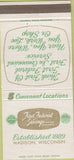 Matchbook Cover - First Federal Savings Madison WI 30 Strike