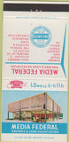 Matchbook Cover - Media Federal Savings Loan PA 30 Strike