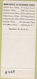 Matchbook Cover - Central Trust Co Rochester NY 30 Strike