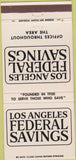 Matchbook Cover - Los Angeles Federal Savings CA 30 Strike