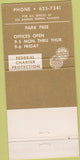 Matchbook Cover - Los Angeles Federal Savings CA 30 Strike