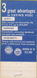 Matchbook Cover - Madison First Federal Savings Loan Madison IN 30 Strike