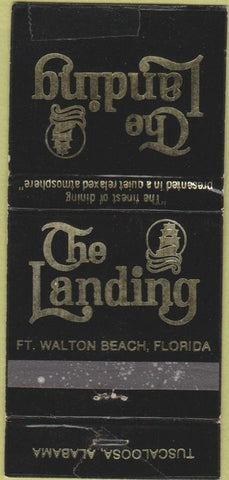 Matchbook Cover - The Landing Fort Walton Beach FL Tuscaloosa WORN 30 Strike