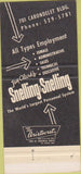 Matchbook Cover - Snelling and Snelling New Orleans LA 30 Strike