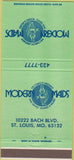 Matchbook Cover - Modern Maids St Louis MO girlie 30 Strike