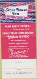 Matchbook Cover - Stone House Inn Silver Spring MD 30 Strike