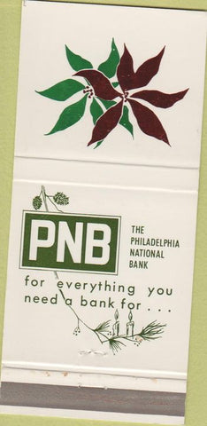 Matchbook Cover - Philadelphia National Bank PA 30 Strike