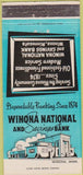 Matchbook Cover - Winona National Bank MN 30 Strike