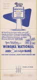 Matchbook Cover - Winona National Bank MN 30 Strike