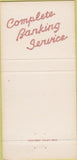 Matchbook Cover - Converse Bounty Bank Douglas WY 30 Strike