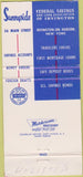 Matchbook Cover - Sunnyside Federal Savings Irvington on Hudson NY 30 Strike
