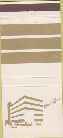 Matchbook Cover - Home Office Bank NO TOWN 30 Strike