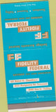 Matchbook Cover - Fidelity Federal Norwood OH 30 Strike