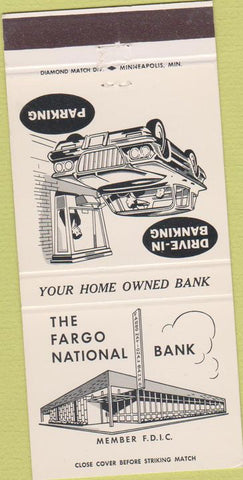 Matchbook Cover - Fargo National Bank ND 30 Strike