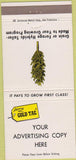 Matchbook Cover - Gold Tag Grain Forage Hybrids Sorghum 30 Strike