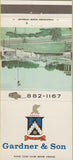 Matchbook Cover - Gardner  and  Son Funeral Home Vincennes IN 30 Strike