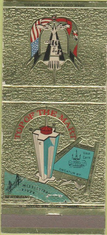 Matchbook Cover - Top of the Mark New Orleans LA 30 Strike
