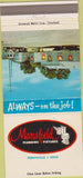 Matchbook Cover - Mansfield Plumbing Fixtures Perrysville OH 30 Strike