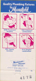 Matchbook Cover - Mansfield Plumbing Fixtures Perrysville OH 30 Strike
