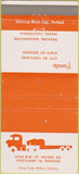 Matchbook Cover - Trucking Portland OR 30 Strike