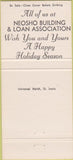 Matchbook Cover - Neosho Building Loan 30 Strike