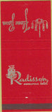 Matchbook Cover - Radisson Hotel Minneapolis MN 30 Strike
