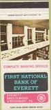 Matchbook Cover - First National Bank Everett PA Woodbury Breezewood 30 Strike