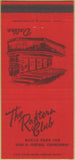 Matchbook Cover - Rafters Club Dallas TX 30 Strike