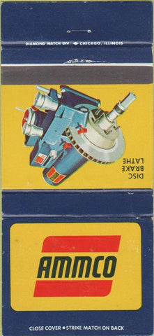 Matchbook Cover - Ammco Disc Brakes North Chicago IL 30 Strike