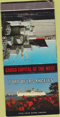 Matchbook Cover - Port of Los Angeles CA WEAR 30 Strike