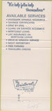 Matchbook Cover - Albemarle Savings Loan Elizabeth City NC Kitty Hawk 30 Strike
