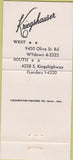 Matchbook Cover - Kriegshauser Funeral Home St Louis MO 30 Strike