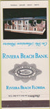 Matchbook Cover - Riviera Beach Bank FL WEAR  30 Strike