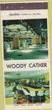 Matchbook Cover - Woody Cather Steak House Rock Island IL WORN 30 Strike