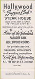 Matchbook Cover - Woody Cather Steak House Rock Island IL WORN 30 Strike