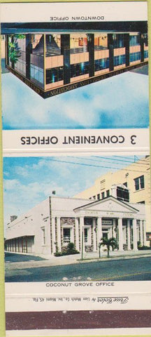 Matchbook Cover - Mimai Federal Savings Loan Miami FL 30 Strike