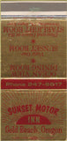 Matchbook Cover - Sunset Motor Inn Gold Beach OR 30 Strike
