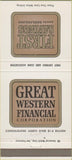 Matchbook Cover - First Savings Sacramento CA 30 Strike
