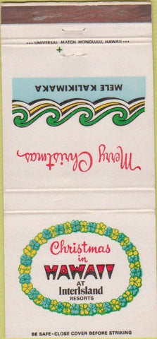 Matchbook Cover - Interisland Resorts Hawaii  30 Strike
