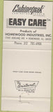 Matchbook Cover - Cabinetpak Laminated Panels Homewood IL 30 Strike