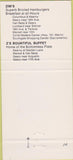 Matchbook Cover - Zim's Hamburgers San Francisco Marin Sacramento CA 30 Strike