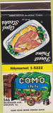 Matchbook Cover - Como Inn Chicago IL 30 Strike