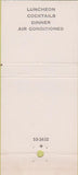 Matchbook Cover - Coach House New York City  30 Stick